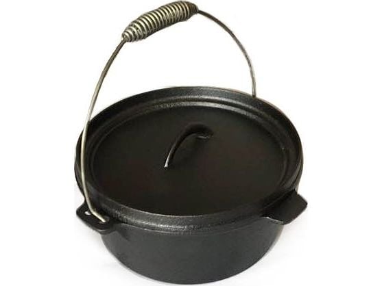 Kamado støpejernsgryte med lokk "Dutch Oven" 4 l