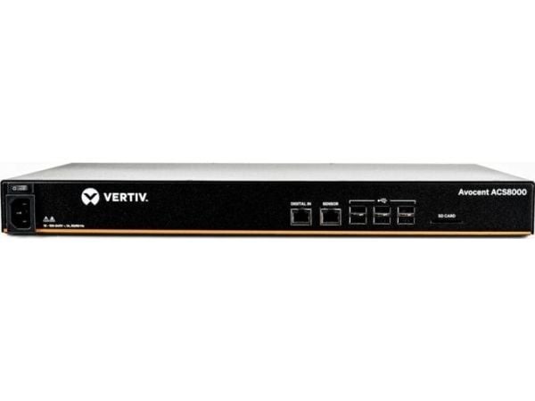 Avocent ACS 8000 Serial Console ACS8008SAC - Konsollserver - 8 porter - 1GbE, RS-232, RS-422, RS-485 - 1U - rackmonterbar