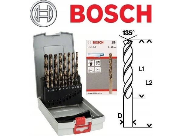 Bosch METALBORSÆT HSS-CO 19 STK