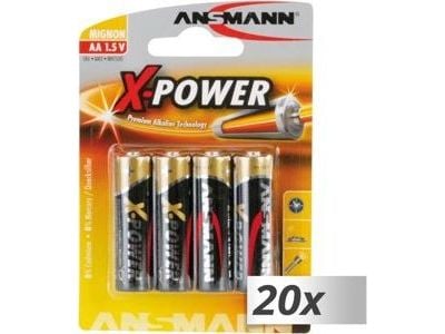 Ansmann 5015663, Engangsbatteri, AA, Alkalinsk, 1,5 V, 20 stykker, 14,5 mm