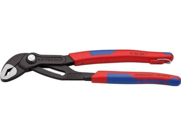 Knipex 87 02 250 T, Skrutang, 5 cm, 4,6 cm, Kromvanadiumstål, Plast, Blå, Rød