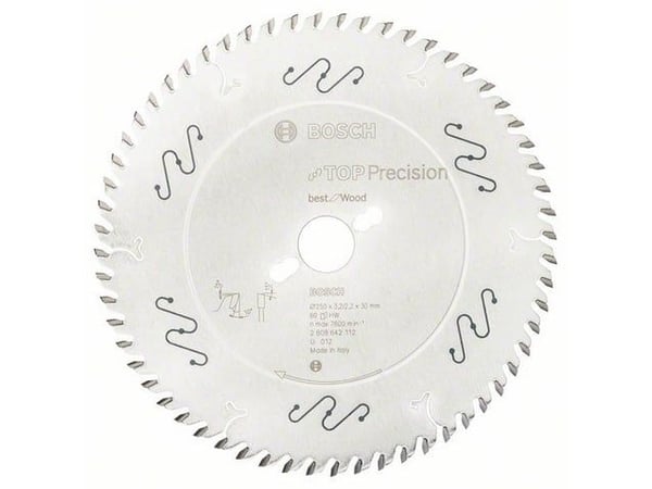 Bosch RUNDSAVKLINGE TOP PRECW 250X3,2X30MM 80T