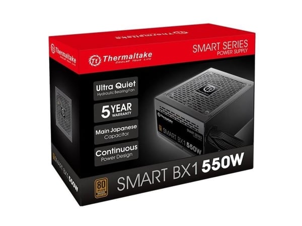 Thermaltake Smart BX1, 550 W, 230 V, 660 W, 50 Hz, 10 A, 10 A