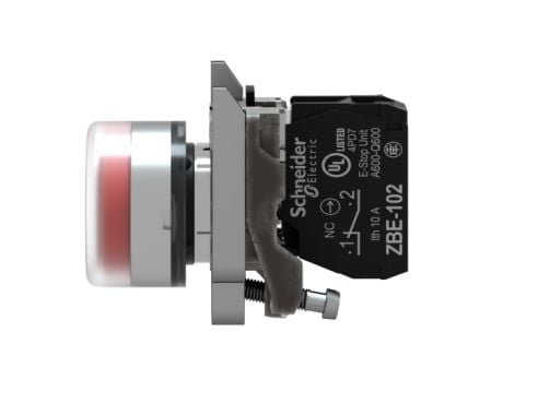 Schneider Electric XB4BP42 Trykknap 600 V 6 A Tastende (L x B x K) 61 x 30 x 47 mm IP66, IP67 1 stk 1 stk