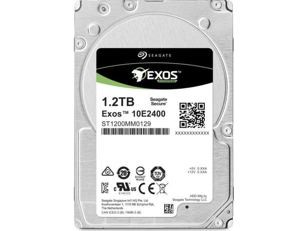 Seagate Exos 10E2400 ST1200MM0009 - Harddisk - 1,2 TB - intern - 2,5" SFF - SAS 12Gb/s - 10000 rpm - buffer: 128 MB