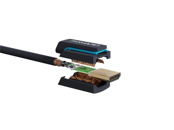 ClickTronic 39085, 20 m, HDMI Type A (Standard), HDMI Type A (Standard), 3D, 4,5 Gbit/s, musta