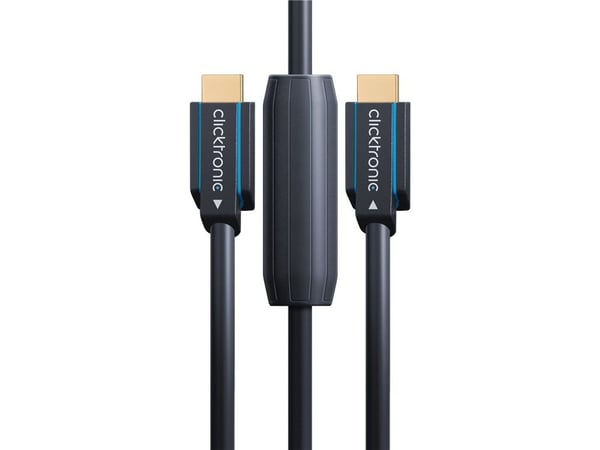 ClickTronic 39085, 20 m, HDMI Type A (Standard), HDMI Type A (Standard), 3D, 4,5 Gbit/s, musta