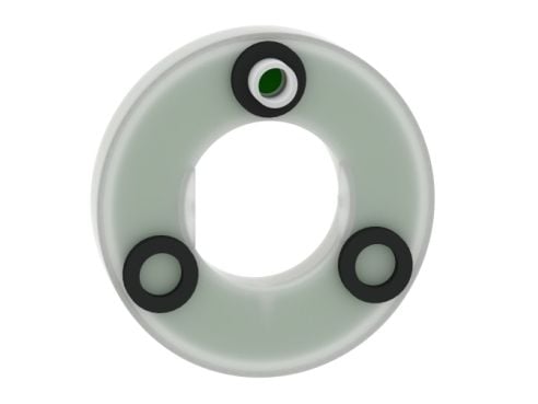 Schneider Electric ZBY9W3B330, Hvit, Plast, XB4XB5, IP66, IK05, 9,3 mm