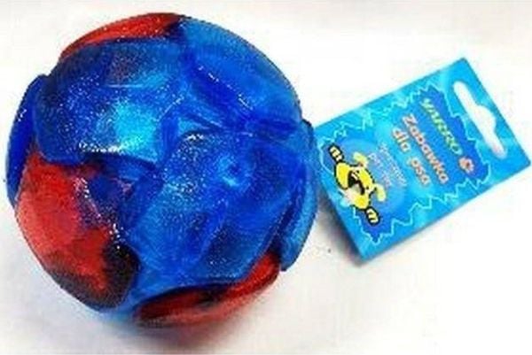 Yarro International Zab ball TPR med LED 8,5 cm blå-rød