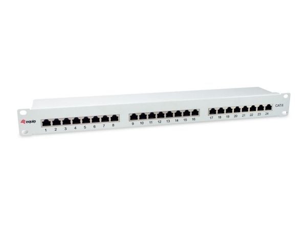 Equip 326325, 10/100/1000Base-T(X), Raskt Ethernet, Gigabit Ethernet, 1000 Mbit/s, RJ-45, Cat6, Grå