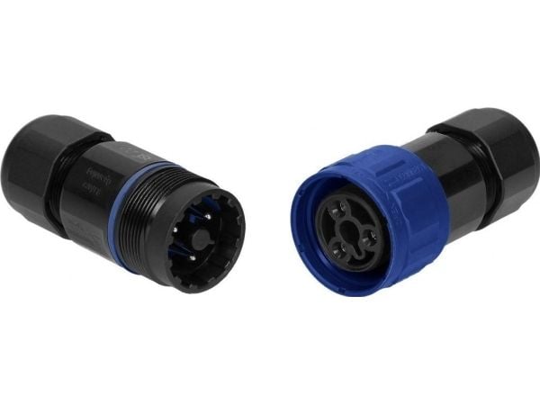 Orno kaapeliliitin, pistorasia-pistoke, 3x4mm2, IP68, 10 kpl