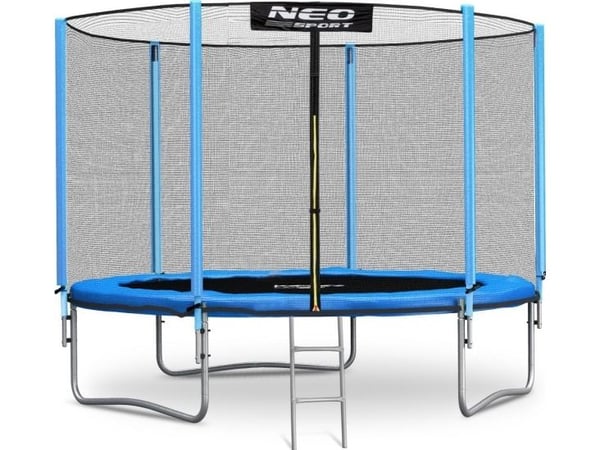 Hoppetau-/studsmatte 312 cm (10 fot) Neo-Sport med utvendig nett og stige