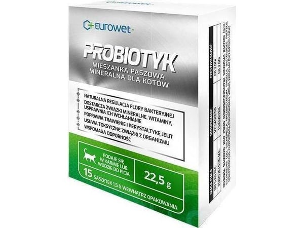 EUROWET Eurowet Probiotika for katter - 1,5 g pose EUROWET Eurowet Probiotika for katter - 1,5 g pose