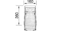 BLANCO 223297, Rostfritt stål, Rostfritt stål, 360 mm, 160 mm