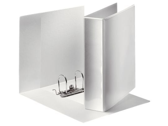 Esselte esityskansio A4+ 75mm, A4, Muovi, Valkoinen, 500 arkkia, 80 g/m², 5 cm