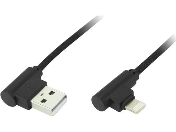 USB Blow USB-A-kabel - 1 m svart (66-119#)