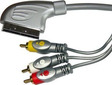Cabletech Scart - RCA (Cinch) x4 1.5m hopea (KPO3419-1.5)
