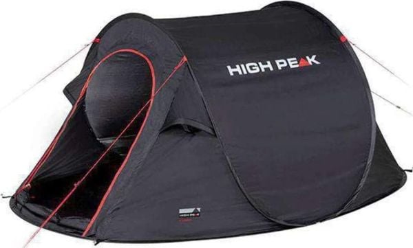 High Peak Vision 2, Telttailu, Tunneliteltta, 1,86 kg, Musta