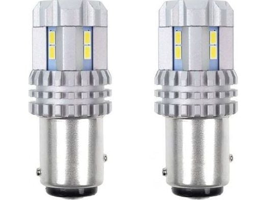 LED-pærer canbus 3020 22smd ultrabright 1157 bay15d p21/5w hvit 12v 24v amio-02450