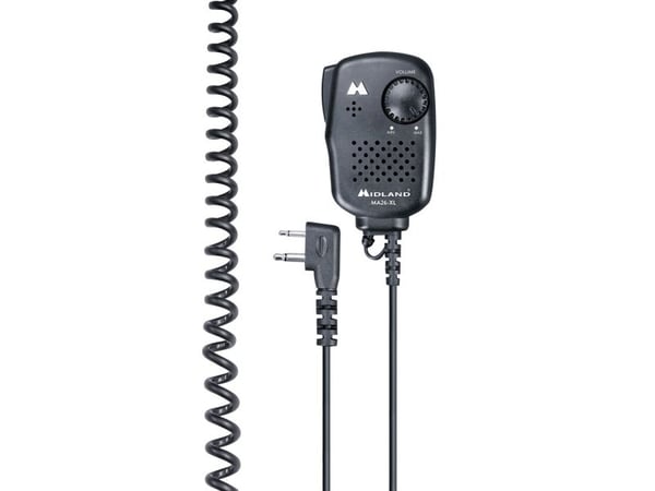 Midland MA26-XL?, Høyttaler/mikrofon, Midland, Sort