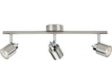 Philips Essentials Meranti-spotlys til tak/vegg, 3 stk., Overflateegnet, GU10, 3 ampuller, LED, 220-240 V, Kromfarget