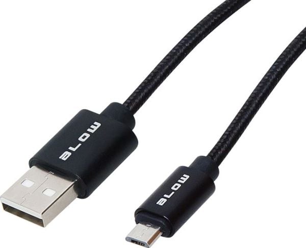 USB-kabel Blow USB-A - 2 m svart (66-112#)