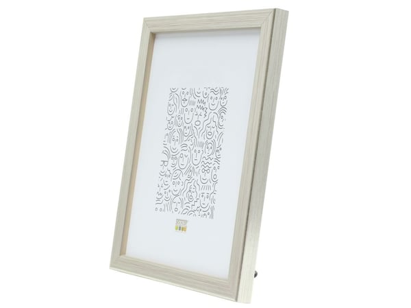 Deknudt S41JD1, Enkel bilderamme, Fotoark kartong, Glass, Tre, Sølv, Bord, Vegg, 29,7 x 42 cm, Rektangulær