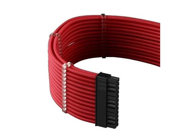 CableMod PRO Series ModMesh C-Series - Strömkabelsats - formpressad - röd