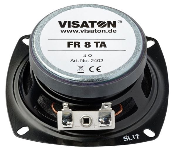 Visaton FR 8 TA, Full rekkevidde, 10 W, Rektangulær, 15 W, 4 O, 100 - 20000 Hz