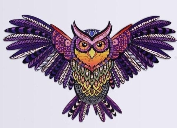 PuzzleOK trepuslespill eco 69 Magisk ugle A4