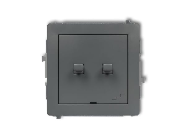 Karlik 28DWPUS-33, tasokytkin, grafiitti, IP20, 250 V, 10 A