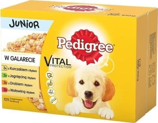 PEDIGREE Junior Selection Mix, våtfoder till hund, 12x100 g