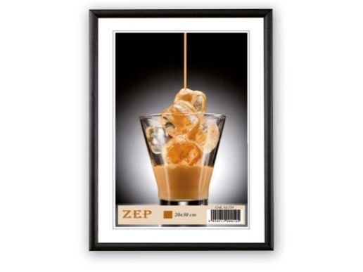 ZEP Alluminium Frame, Aluminium, Sort, Enkel bilderamme, Bord, Vegg, 13 x 18 cm, Rektangulær