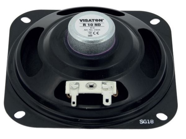 Visaton R 10 ND, Full rekkevidde, 20 W, Rektangulær, 8 O, 120 - 16000 Hz, Svart