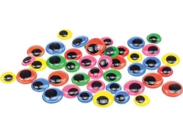 BREWIS bevegelige øyne BREWIS RO21 - 12, 14, 16 mm 44 stk. fargerike