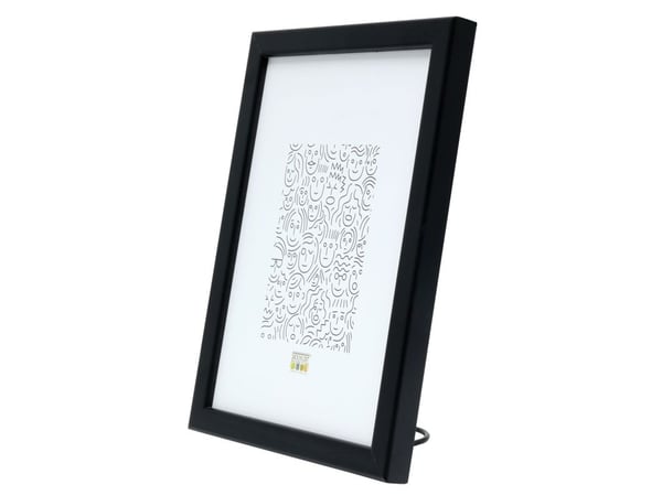 Deknudt S41JL2, Fotoark kartong, Glass, Tre, Sort, Enkel bilderamme, Bord, Vegg, 29,7 x 42 cm, Rektangulær
