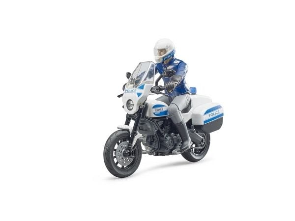 Bruder bworld Ducati Scrambler FT politimotorcykel legetøj