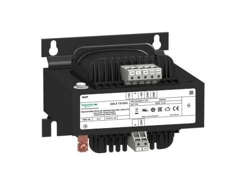 Schneider 1-vaihemuuntaja 1000VA 230 (400) V/230V (ABL6TS100U) Schneider 1-vaihemuuntaja 1000VA 230 (400) V/230V (ABL6TS100U)