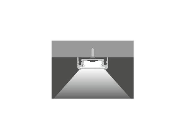 Brumberg 53600260 Brumberg lysprofil aluminium (L x B x H) 2000 x 20 x 8 mm