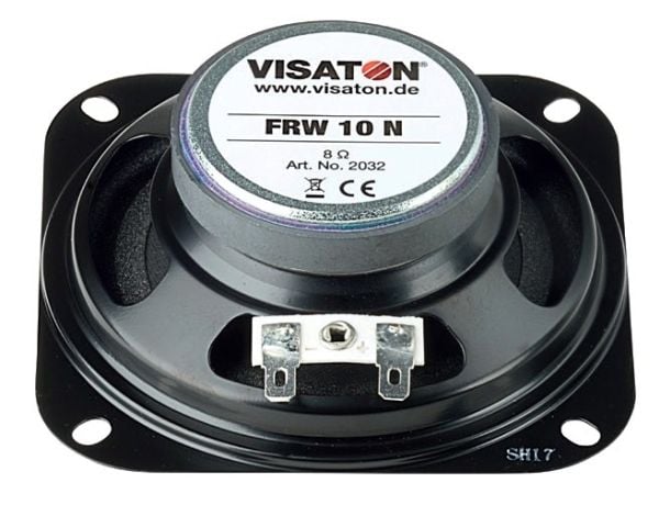 Visaton K 28.40, Kokoäänialueen kaiutin, 2 W, Suorakulmainen, 3 W, 8 O, 230 - 20000 Hz