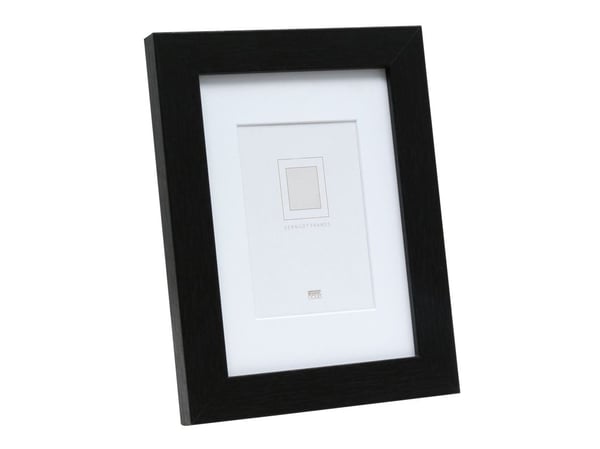 Deknudt S66KF2 P1, Glass, MDF, Tre, Sort, Enkel bilderamme, Bord, Vegg, 30 x 45 cm, Rektangulær