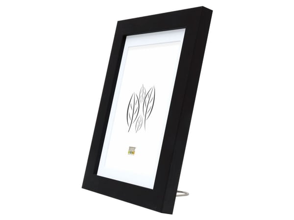 Deknudt S66KF2 P1, Glass, MDF, Tre, Sort, Enkel bilderamme, Bord, Vegg, 30 x 45 cm, Rektangulær
