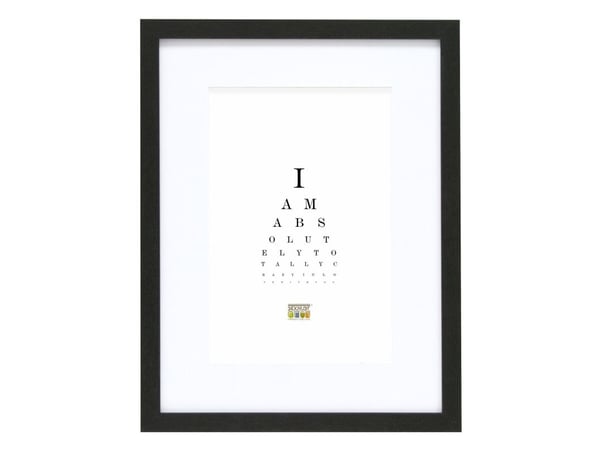 Deknudt S66KF2 P1, Glass, MDF, Tre, Sort, Enkel bilderamme, Bord, Vegg, 30 x 45 cm, Rektangulær