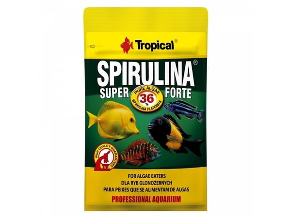 Tropical Super Spirulina Forte kasvisruoka kaloille 12g Tropical Super Spirulina Forte kasvisruoka kaloille 12g