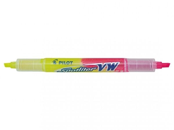 Pilot Spotliter VW Begreen - Dobbelsidig markør - fluorescerende gul, fluorescerende rosa - 1-3.3 mm - medium