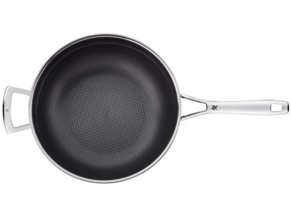 WMF Profi Resist - Wok - 28 cm - ikke-klebende - svart, rustfritt stål
