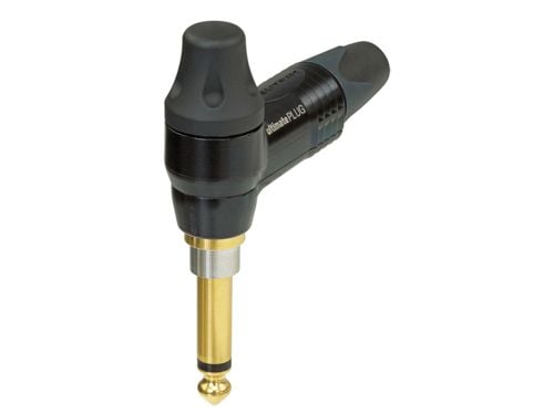 Neutrik NP2RX-ULTIMATE Jack-kontakt 6,35 mm Kontakt, vinklet Antall pinner: 2 Mono Sort 1 stk.