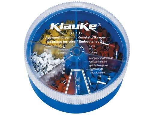 Klauke 170W, Valkoinen, Uros, Suora, 0,75 mm², 14,6 mm, 100 kpl