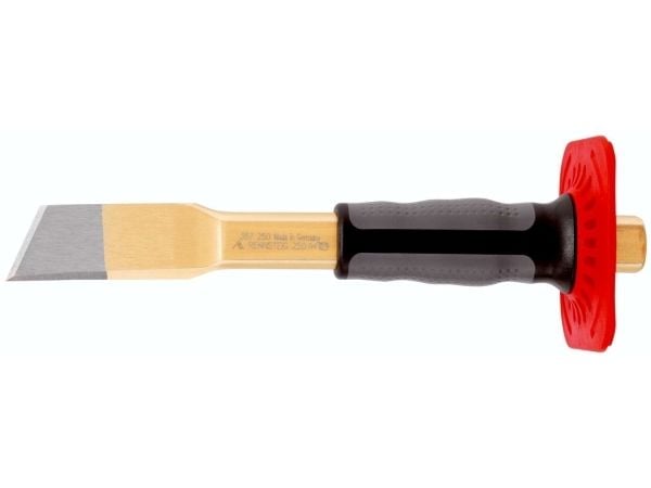 RENNSTEIG 367 250 1, Spademeisel, Krysskåret meisel, Plast, Gummi, Svart, Grå, Rød, 250 mm, 23 mm