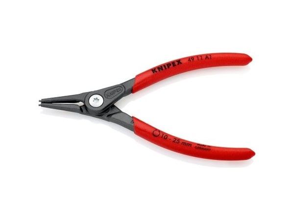 Knipex 49 11 A1, Låseringtang, Plast, Stål, Plast, Stål, Rød, 140 mm, 64 mm
